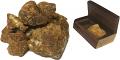 Premium Semi Dark Amber Resin with Wooden Box - 3 Grams